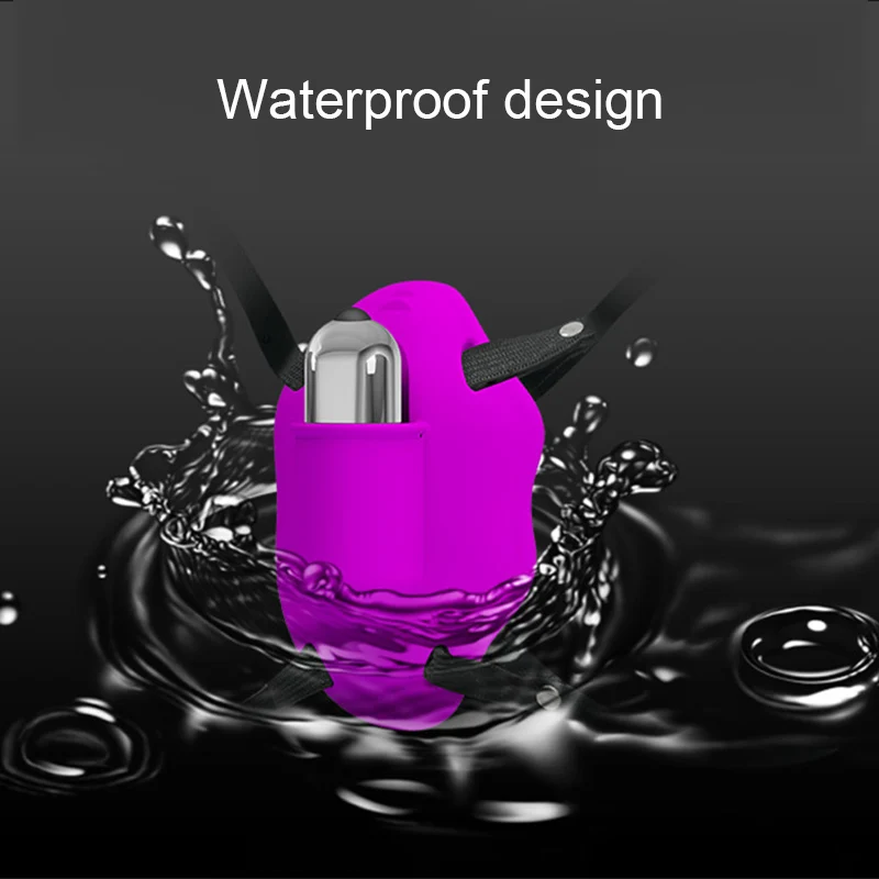 Износ вибрирующее яйцо с ремешком и отделением для карт 10 Частотный Вибрационный