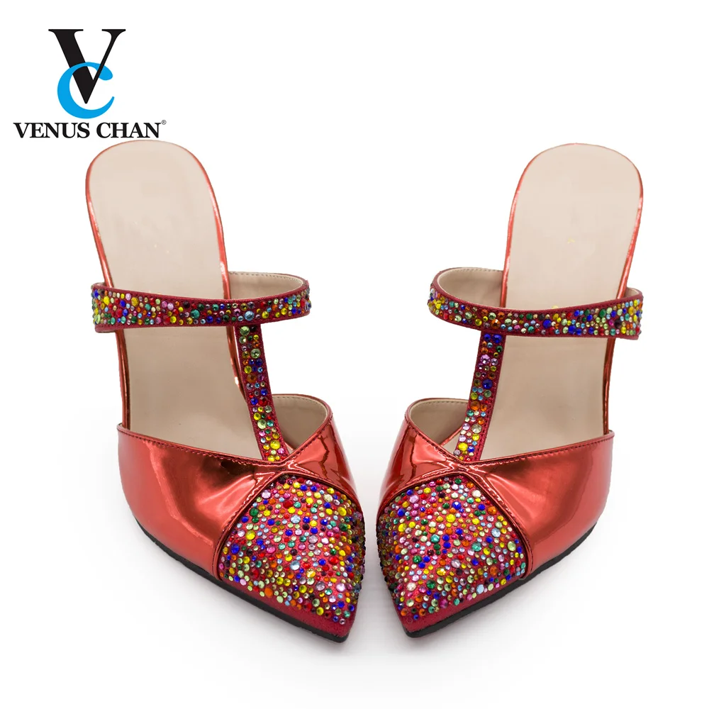 

New Arrival Ladies Sandals with Heels Rhinestone Women Wedding Shoe Elegant Luxury Sandals Women Ladies Shoes and Sandals