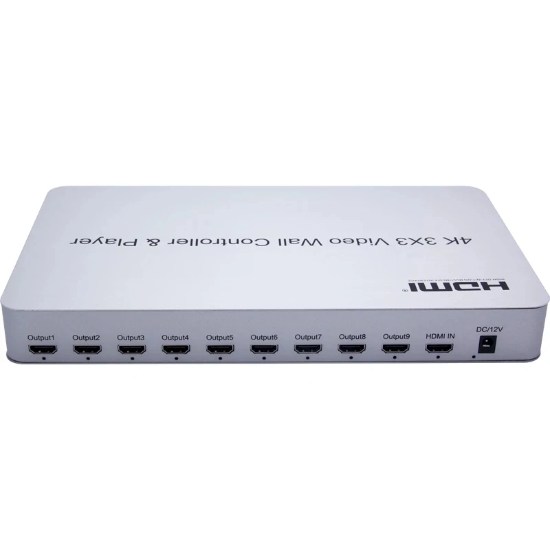 Günstig 4K 3x3 HDMI Video Wand Controller SD Karte USB-Player RS232 Video Prozessor Splicer 2x2 2x3 2x4 1x4 4x2 Unterstützung Cascade 3x4 4x4