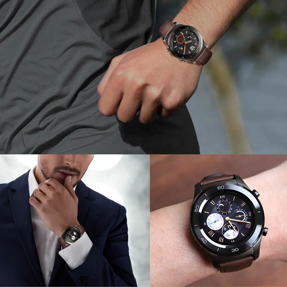 

22mm Sport Watch Strap For Huawei Watch GT2 GT 2 Genuine Leather Band Silicone Bracelet Watchbands Honor Watch Magic Wrist Strap