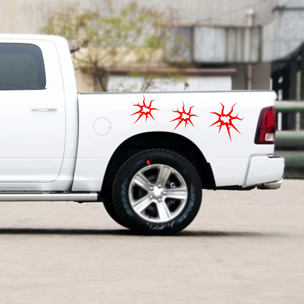 Автомобильная наклейка контейнер для пикапа боковые полосы комплект наклеек