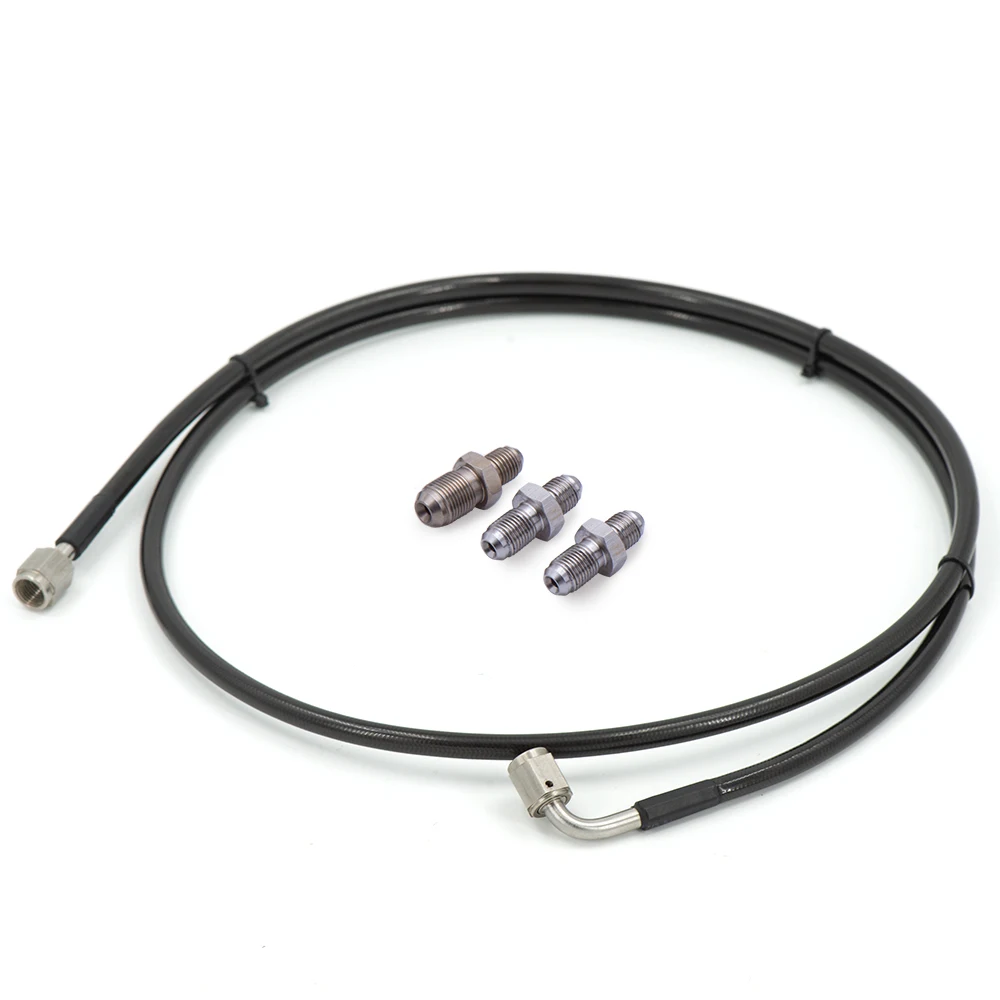 Фото Полная линия сцепления Master-Slave Cylinder из нержавеющей стали для Honda Civic Si 06-15, включает фитинг M10 (2 шт.) и фитинг M12. (1 №3