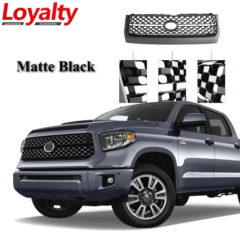 

For 2014-2019 Toyota Tundra Front Grille TRD Pro SR Mesh Grill Matte Black ABS Car products