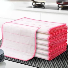 Joybos 5/8 Layers Kitchen Cleaning Cloth Microfiber Household Rags Gadgets Towel Absorbent Scour Pad Kitchen Daily Dish Towel