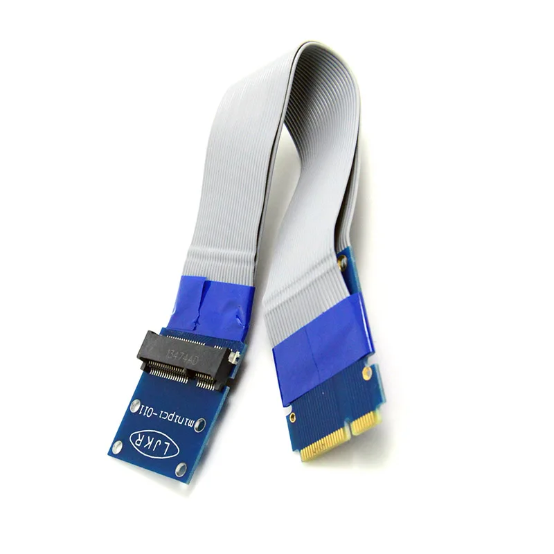 

Flexible Mini PCI Express PCI-e Mini Card Extender 52pin Male to Female Extension FFC Cable