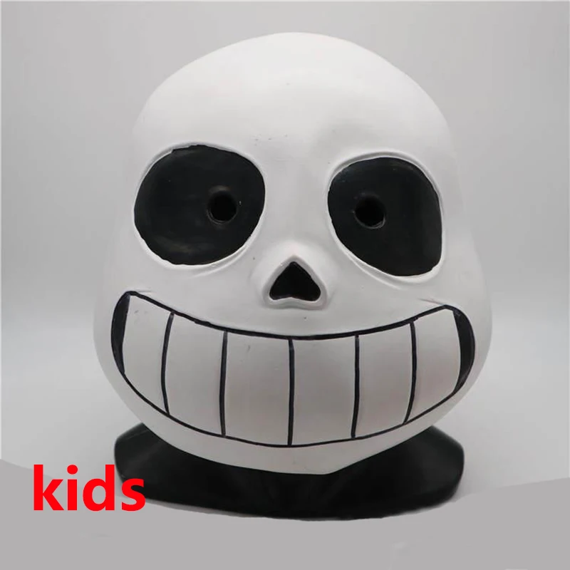 kids Sans Undertale Косплей толстовки латексная маска свежая куртка со скелетом sans plus бархатный свитер на молнии с капюшоном анимационное игровое снаряжение - Цвет: kids