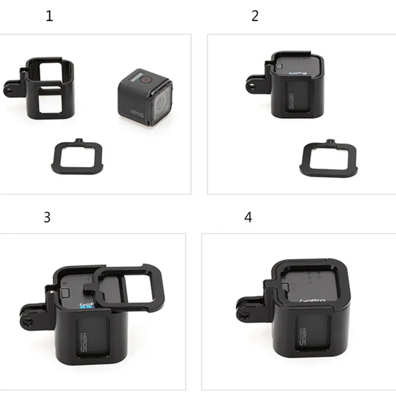 Новый дизайн для Gopro аксессуары алюминиевая рамка Крепление камеры защитный