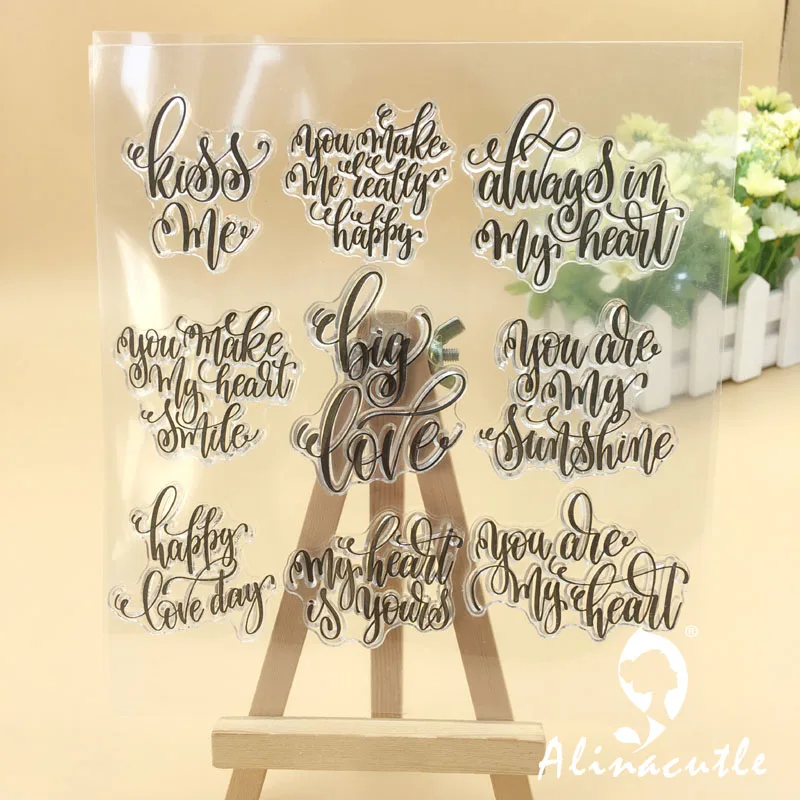 Прозрачные штампы большая любовь сделай сам скрапбукинг альбом для открыток