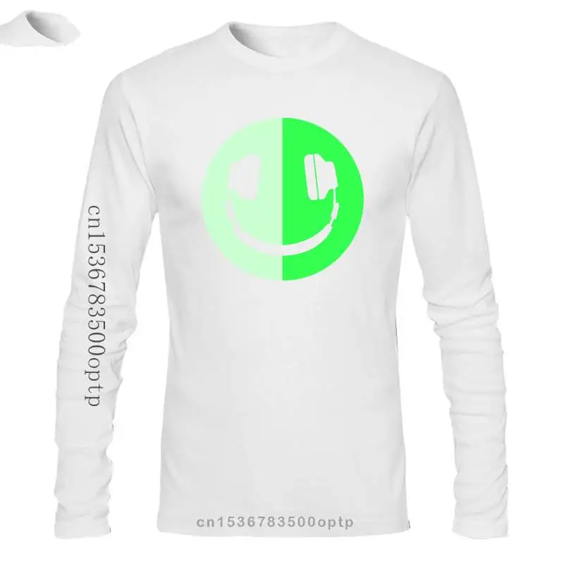 

New Funny Men'S T-Shirt Glow In The Dark Headphone Smiling Music Rave Dj Birthday Street Tee Shirt