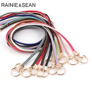 Ремень женский Плетеный RAINIE SEAN, тонкий пояс ручной вязки, модный пояс с узлом, аксессуары для платьев