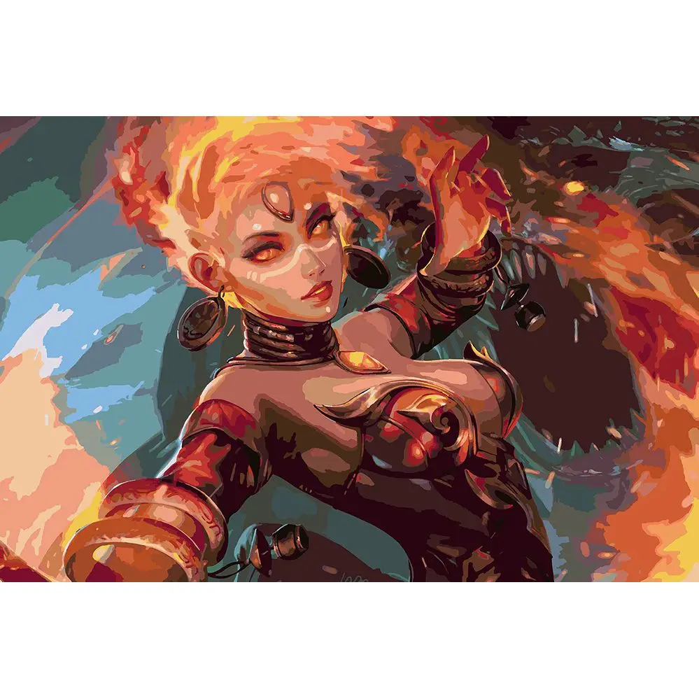 Картина по номерам Dota 2 - Lina 1 40 х 50 см | Дом и сад