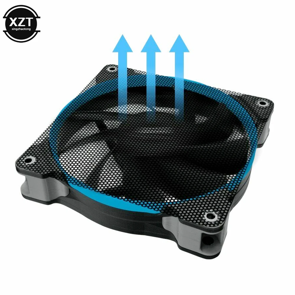 5 шт./лот 120*120 мм режущий черный ПВХ вентилятор пылезащитный чехол из сетка для