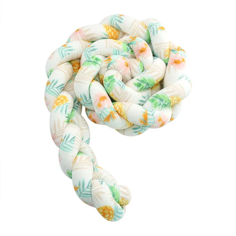 200cm Baby Bedding Set Kids Bed Bumper Crib Cushion Bumpers Weaving Stuff for Travel Stroller | Мать и ребенок