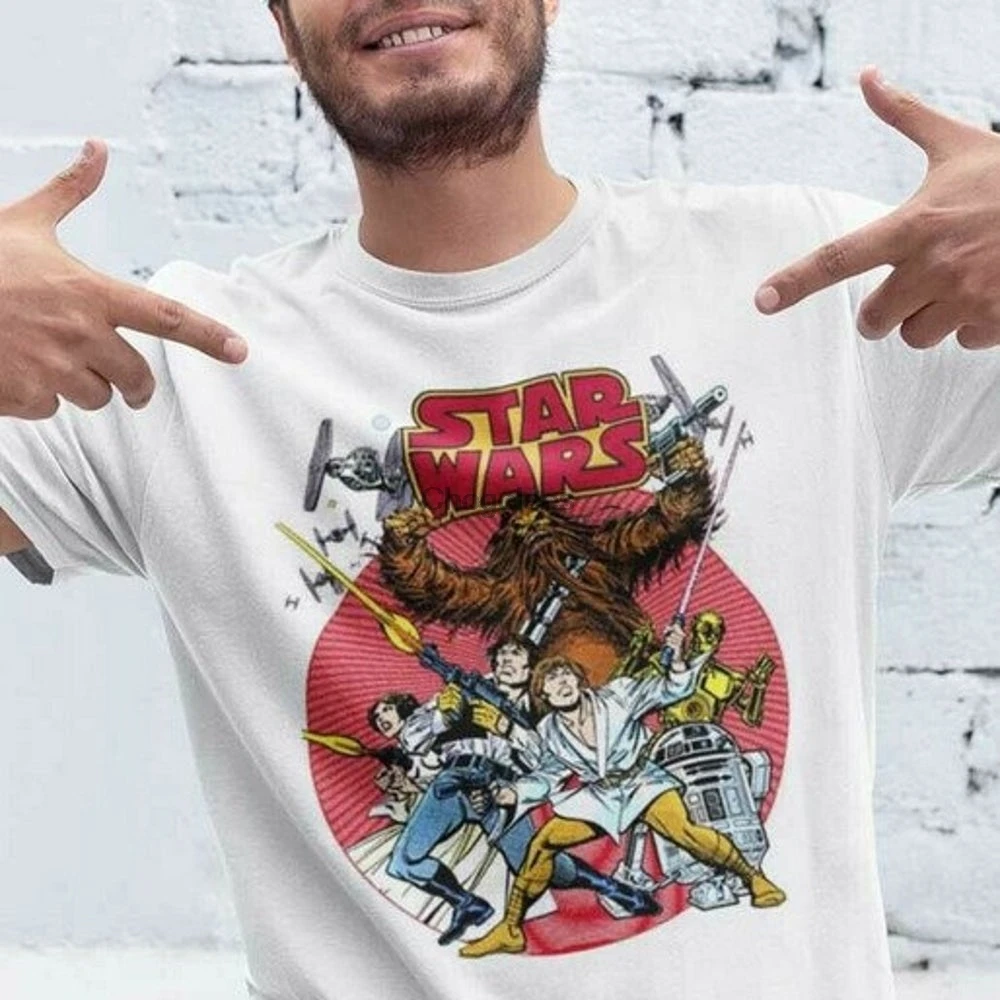 Оригинальная хлопковая Футболка с графическим принтом в стиле ретро и комиксов |