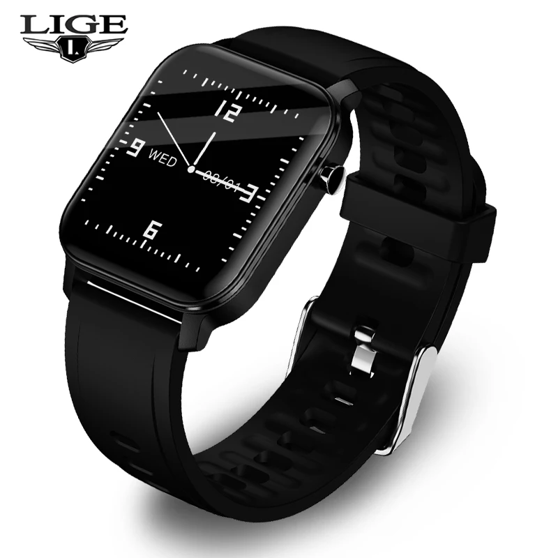 Смарт часы LIGE мужские/женские водонепроницаемые с сенсорным экраном