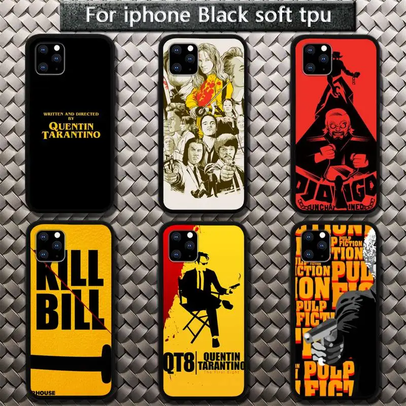 

Written Directed Quentin Tarantino Phone Case for iphone 11 12 13 pro se 20 max xr xs x 7 8 6s plus mini Fundas Coque cover