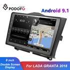 Автомагнитола Podofo, 2 Din, Android 9,1, USB, GPS, Wi-Fi, IPS, RDS, Bluetooth, для LADA GRANTA 2018