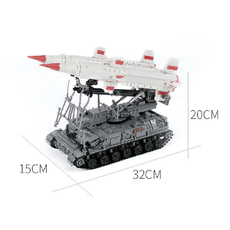 

MOC High-Tech KV-2 T92 TANK SA Series 8U218 Missile Car Model Bricks War Games Military Weapon Building Blocks Toy for Kids Gift