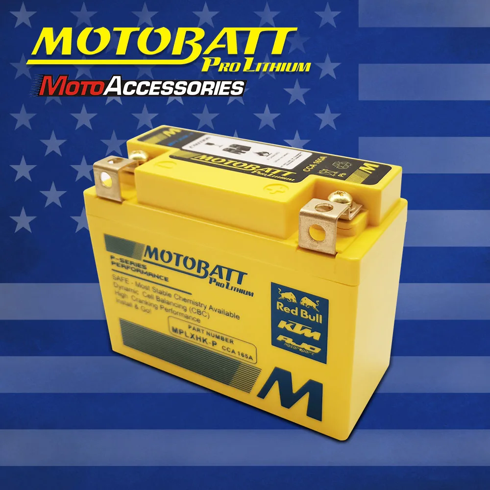 Новый литий-ионный LifePo4 аккумулятор Motobatt Pro для мотоциклов YAMAHA YZ250F KAWASAKI KX450F HONDA