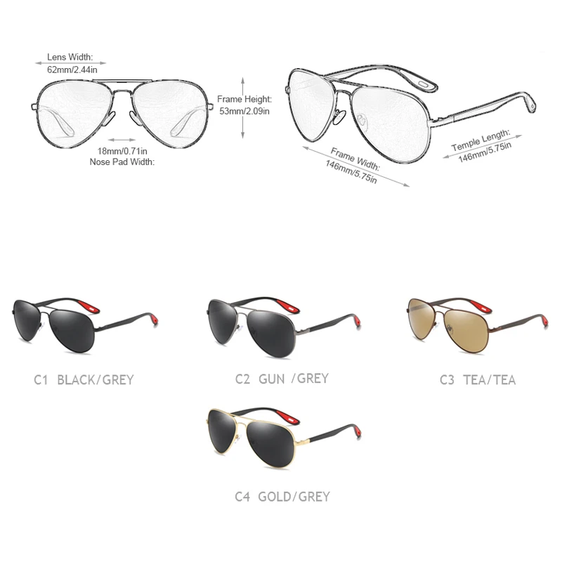 Мужские Солнцезащитные очки-авиаторы FUQIAN брендовые Винтажные очки TR90 с