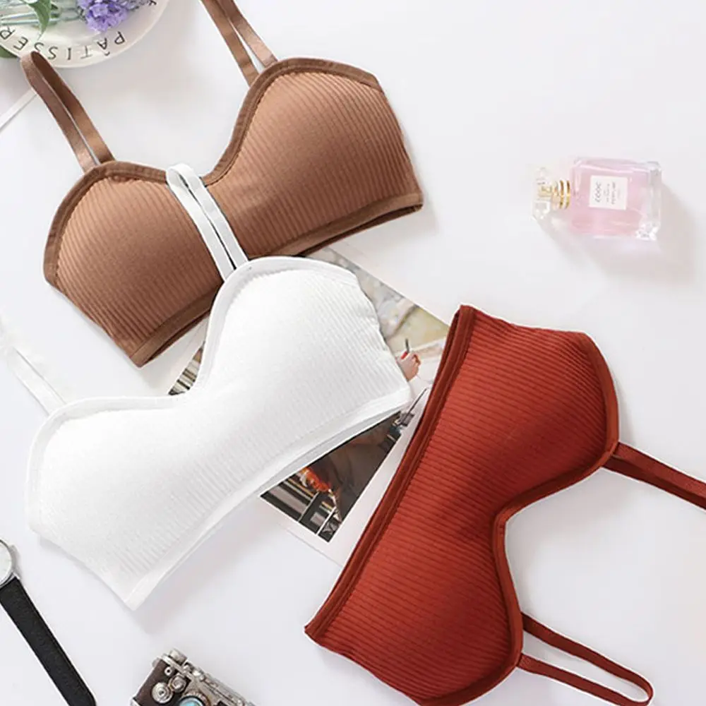 Fashion Brassiere Top Detachable Cup Adjustable Wrapped Chest Women Sexy Bras Underwear Female Lingerie | Женская одежда