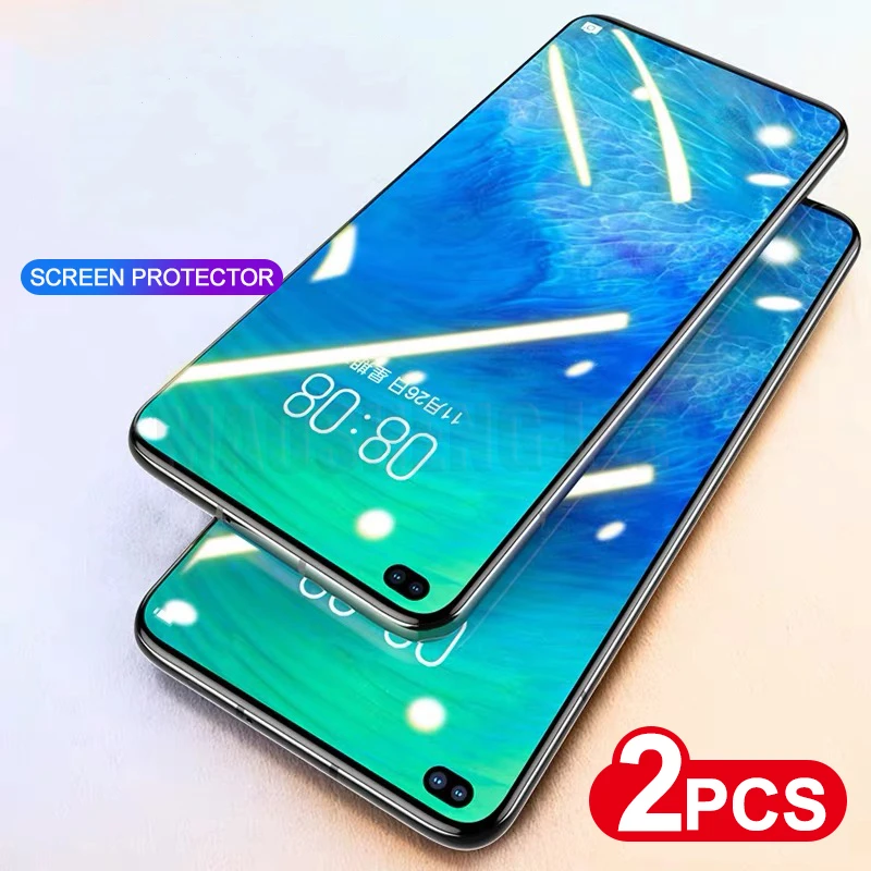 Protector de pantalla de vidrio templado para Samsung Galaxy A71, vidrio Protector de pantalla de 6,7 pulgadas, 2 uds.-3