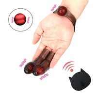 wireless finger spikes vibrator for clitoris stimulator g spot massager anal plug sex toys for women couple strapon wrist erotic