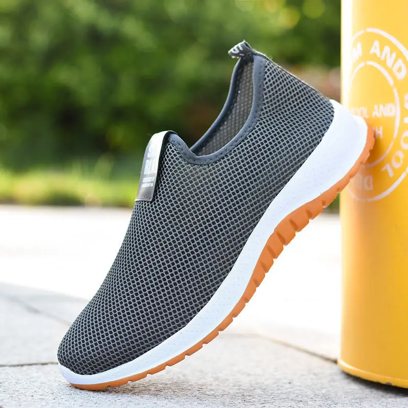 

Summer Net Shoes Men's Non-slip Wear-resistant Shoes, Mesh Shoes, Soft Sole, Breathable Casual Shoes, Pedal Lazy Mesh Shoes, Men