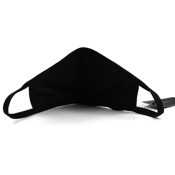 2 шт Черная двухслойная хлопковая маска для губ против дымки Пылезащитная