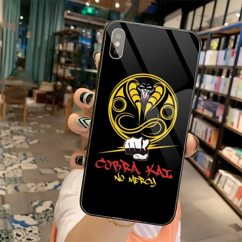Чехол для телефона cobra kai snake закаленное стекло iphone 6 6S 7 8 plus X XS XR 11 12 mini PRO MAX |
