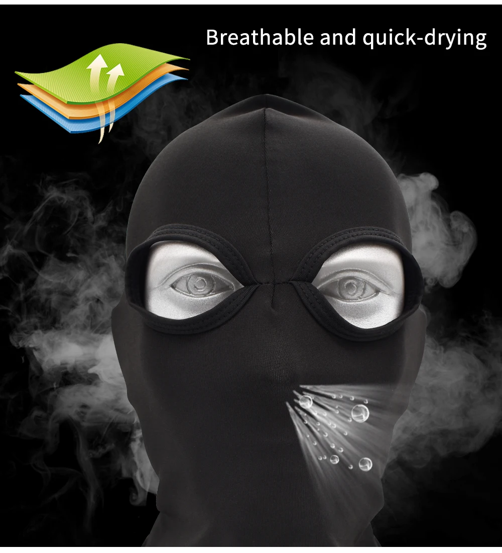 Лыжная маска для велоспорта бега спорта тренировок лица Мягкая тонкая с 2