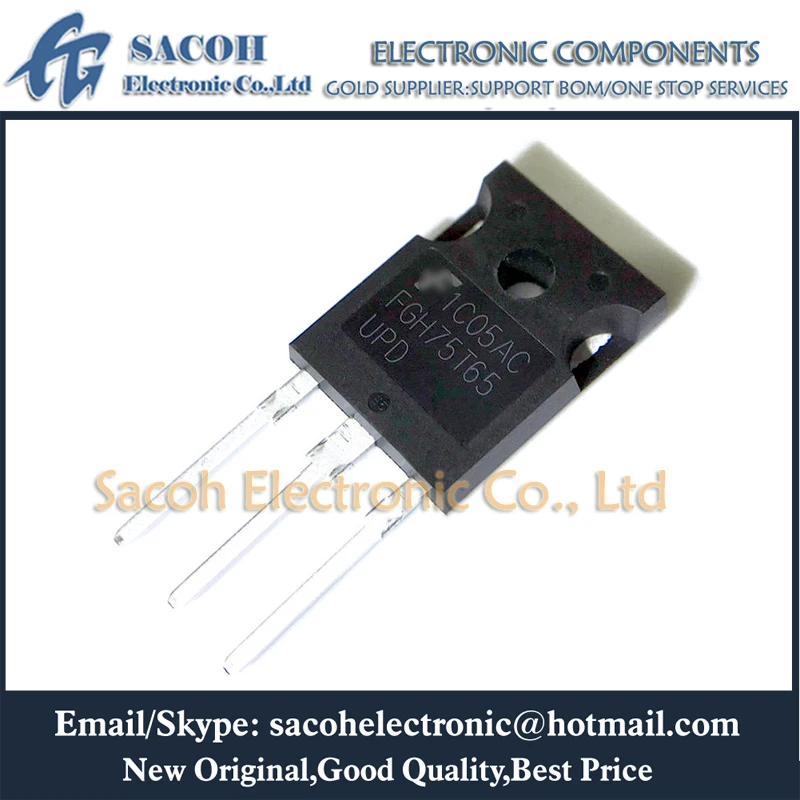 

New Original 5PCS/Lot FGH75T65SQD FGH75T65 OR FGH75T65SHD OR FGH75T65UPD OR FGH75T65SQDT TO-247 75A 650V Field Stop Trench IGBT