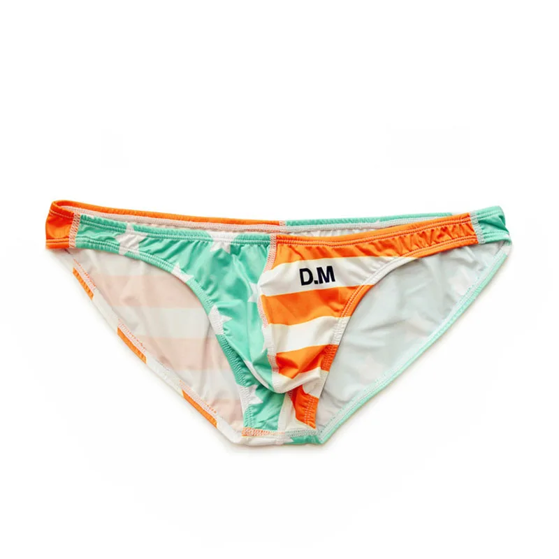 Мужские трусы брифы с низкой посадкой темно синие слипы сексуальное нижнее белье