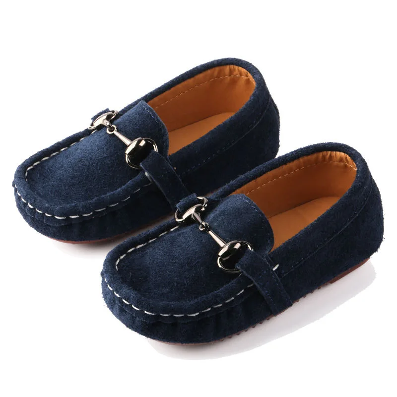 

Girls' Loafe Shoes Leather 2021New Baby Single Shoes Soft Sole Children's Shoes little boy spring and Autumn