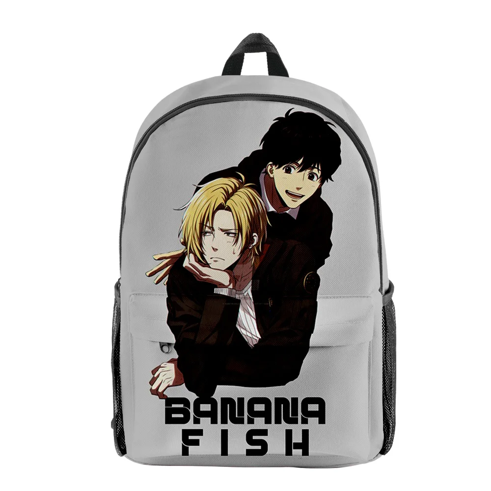 

Banana Fish 3D Digital Color Printing Oxford Cloth Trend Fashion Large Capacity Backpack