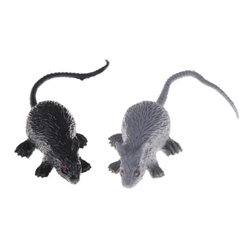 

Lumi Party Plastic Rats Mouse Model Trick Toys Halloween Decor Tricks Pranks Props Toy 1Pc