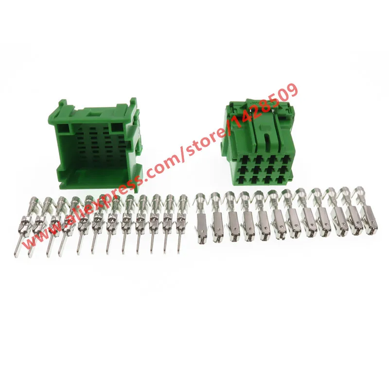 

20 Sets 12 Pin Auto Car CD Player Plug Wire Socket Female Male Connector 1-967627 8-968972-1