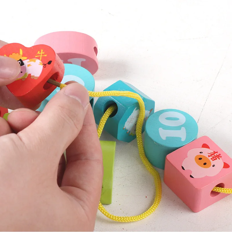 Деревянный Круглый инструмент Монтессори для демонстрации показаний