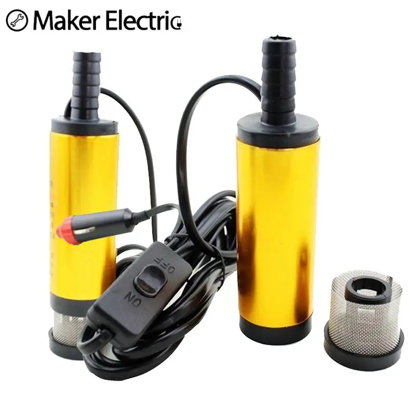 MK-8021 Series 12V 24V DC Electric Submersible Pump For Pumping Diesel Oil Water 30L/min Fuel Transfer Refueling Tool | Обустройство