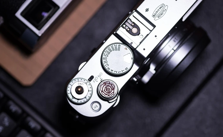 Оригинальная Серебряная+ латунная кнопка спуска затвора для камеры Fujifilm X100F XPRO2 XE3 XT3/X10/X20/X30 Leica M1/M2