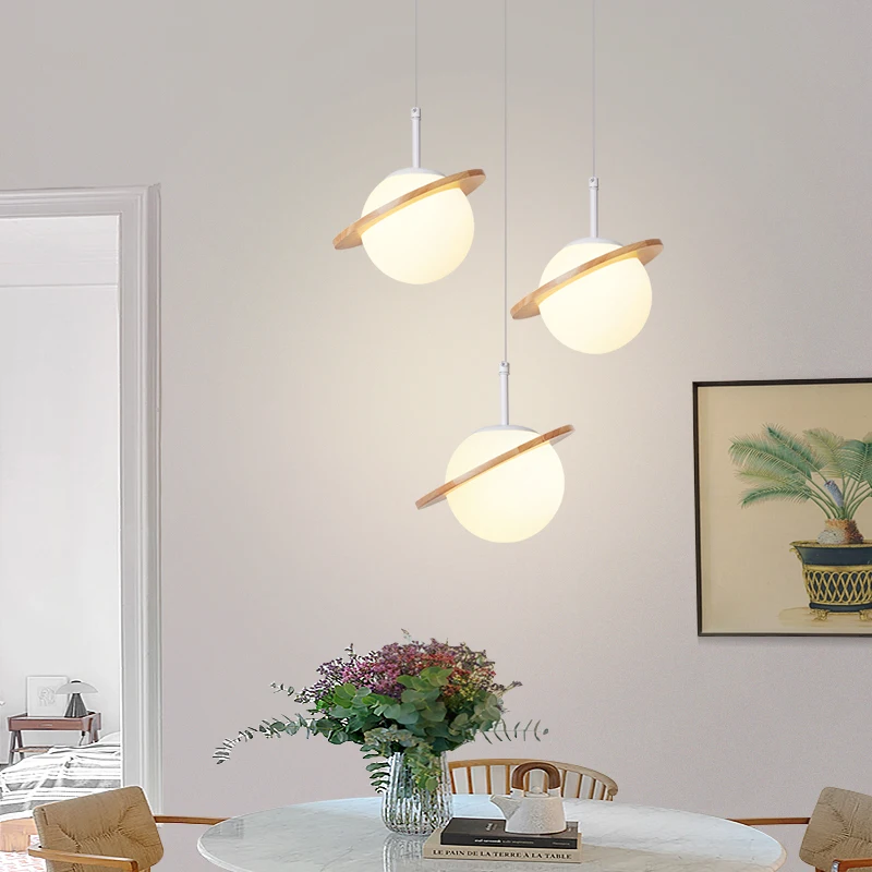 Скандинавская Люстра для ресторана креативная прикроватная лампа спальни бара