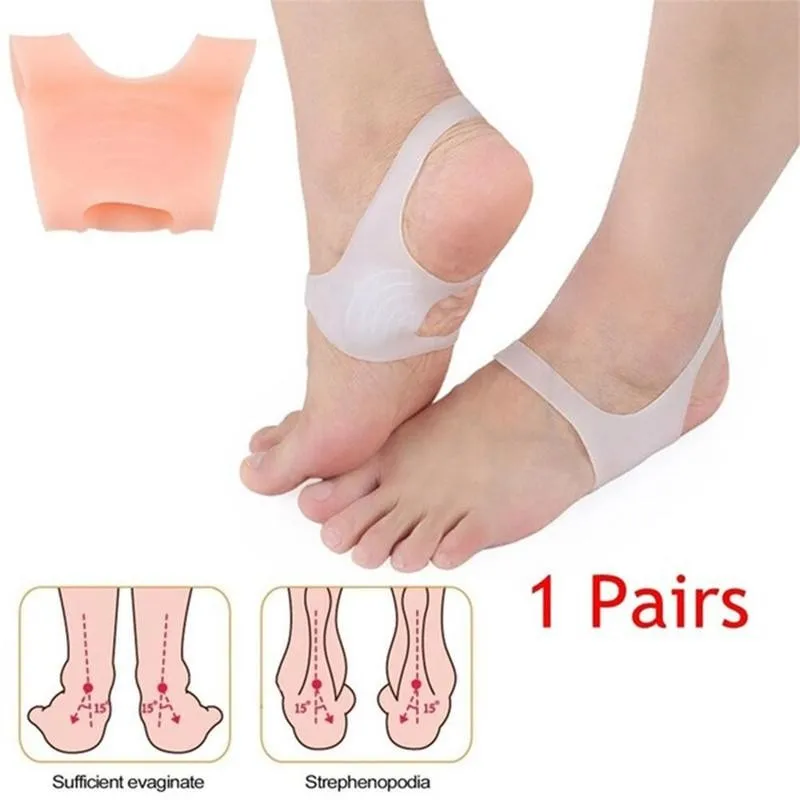 

1Pair Arch Support Shoe Insert Foot Pads Sleeves Set Arch Pain Relief Flat Fasciitis Feet and Discreet For Plantar Gel Soft B1O6