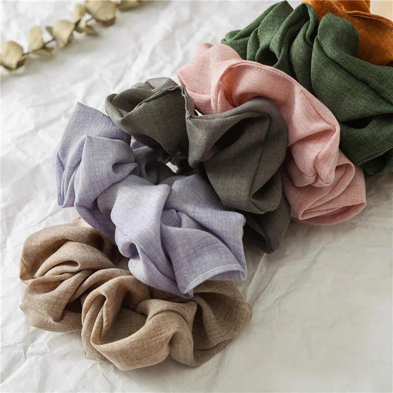 Модные однотонные эластичные резинки повязка на голову корейские для волос
