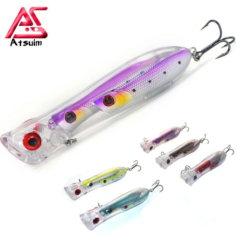 Как 27g105mm Поппер рыболовные приманки для моря Topwater Троллинг тунца бас рыбы