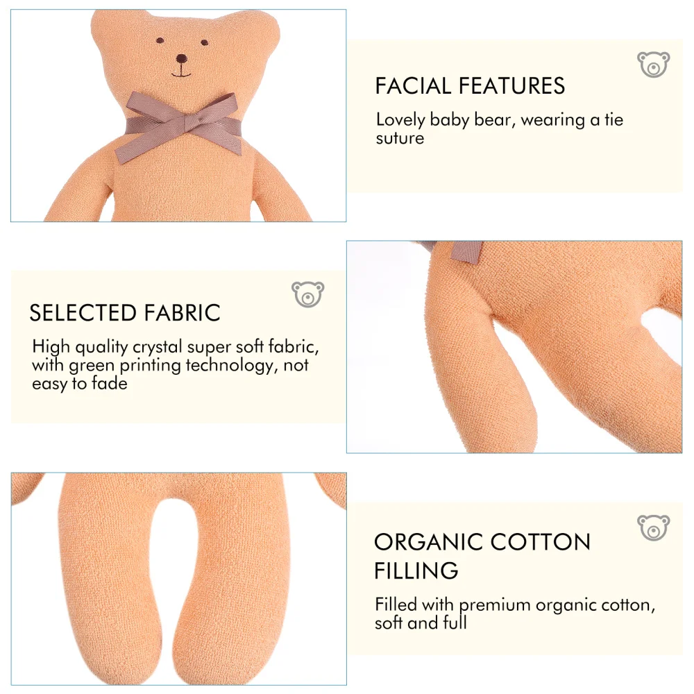 

Creative Children Bear Doll Delicate Stuffed Bear Doll Adorable Bear