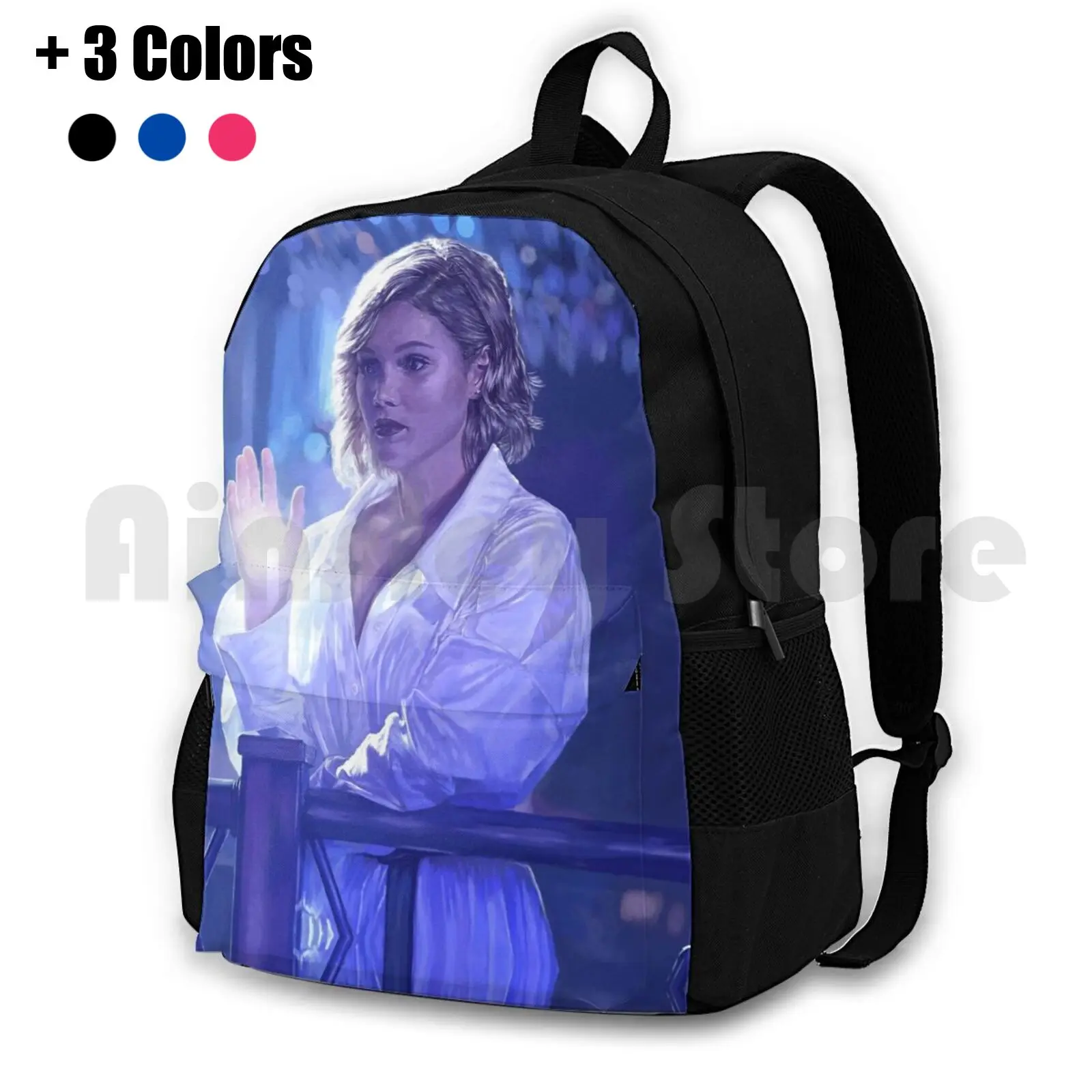 

Tandy Outdoor Hiking Backpack Waterproof Camping Travel Dagger Comic Comics Superhero Superheroes Portrait Portraits Face