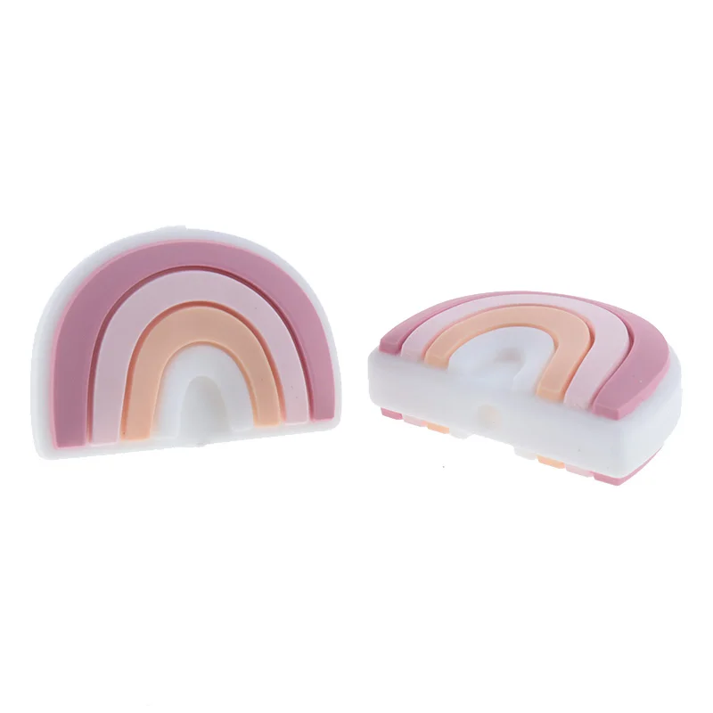 20 piezas de cuentas de silicona para beb&eacute;s, collar de silicona de grado alimenticio, cadena de chupete, mordedores sin BPA, juguetes para beb&eacute;s-2