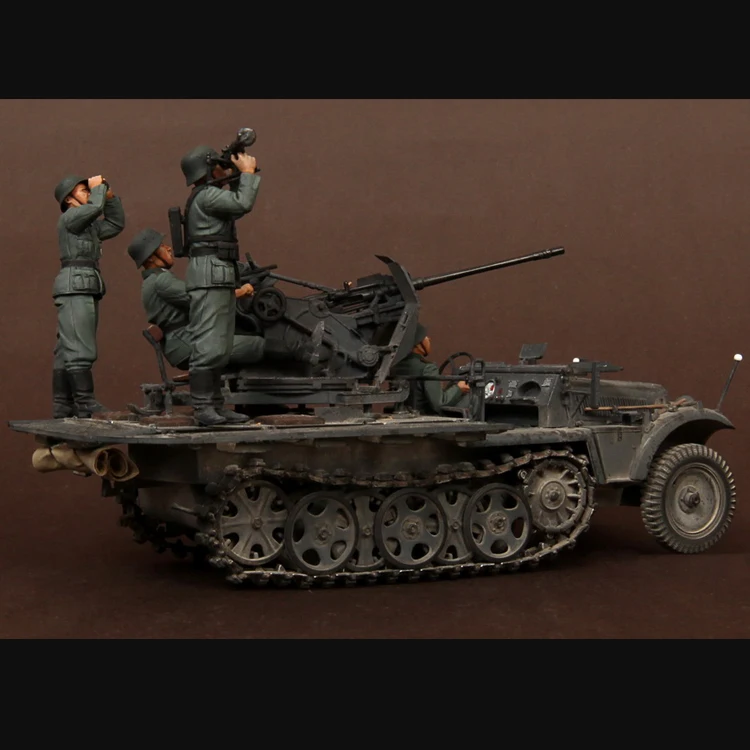 1/35 команда для Sd. KFZ. 10/4 мех 2 см FlaK 30 Смола Модель солдат GK второй мировой войны