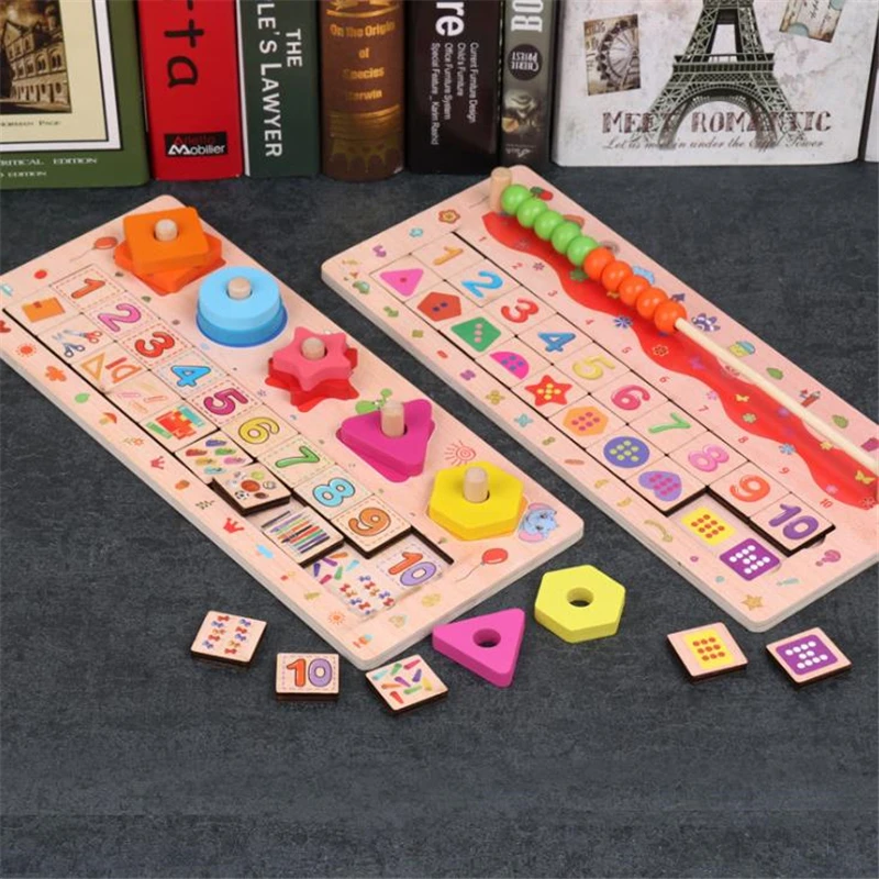 

99 Multiplication Table Math Toys Baby Wooden Math Toy 10*10 Figure Blocks Baby Learn Educational Montessori Gifts Kids Toys