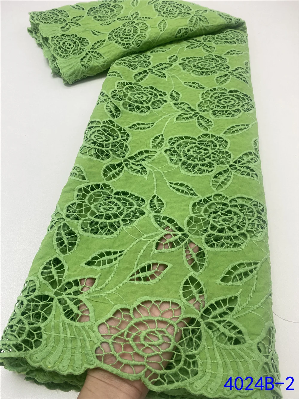 Белый гипюровый шнур NIAI кружевные ткани в нигерийском стиле водорастворимые